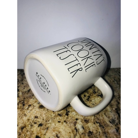 Rae Dunn Santa’s Cookie Tester Mug New Red Interior - Picture 6 of 7